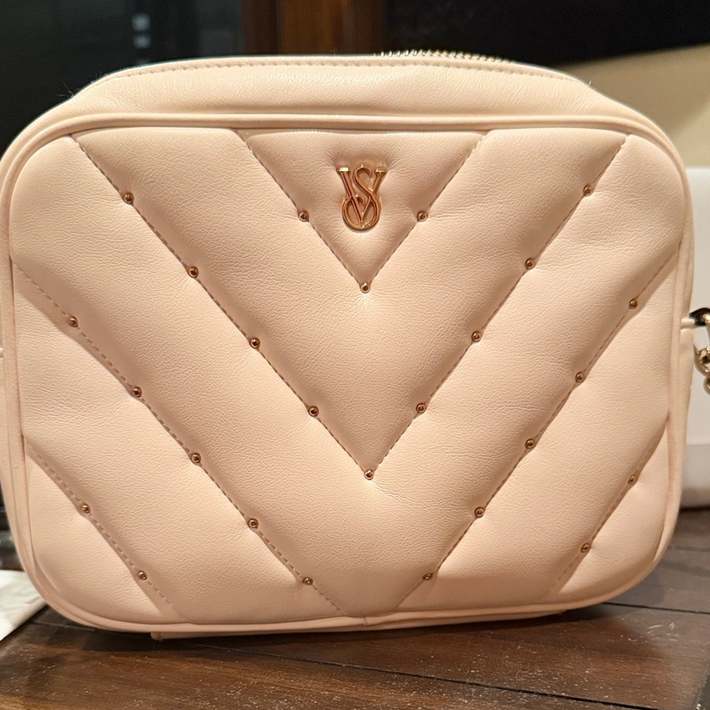 Victoria's Secret Blush Quilted Crossbody Bag